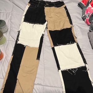 Colorblock pants